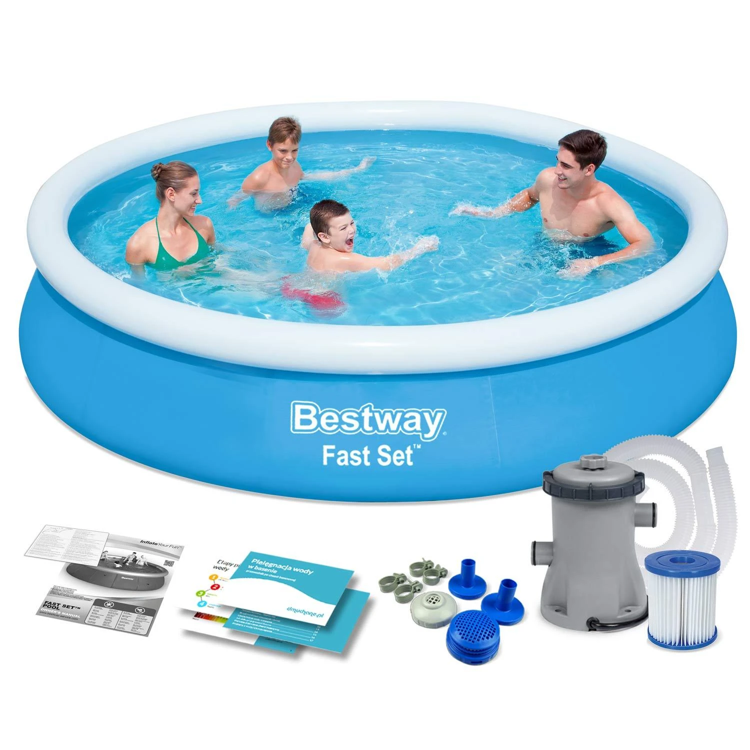 Bestway baseinas Fast Set 366x76cm (57274)