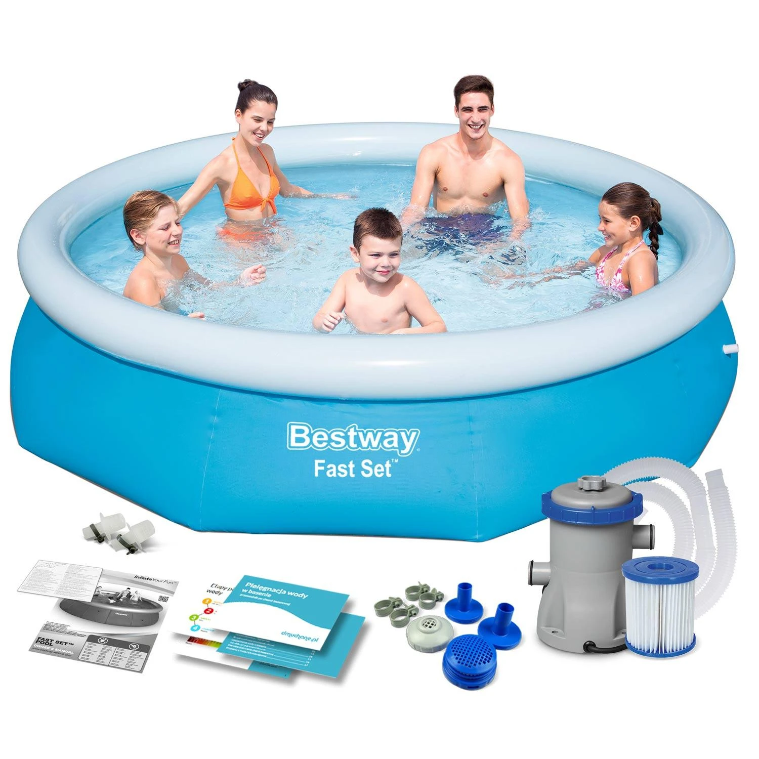 Baseinas su siurbliu Bestway 57270 305x76cm
