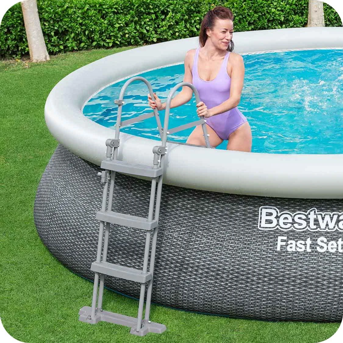 Bestway Fast Set™ apvalus baseinas 4,57 m x 1,07 m
