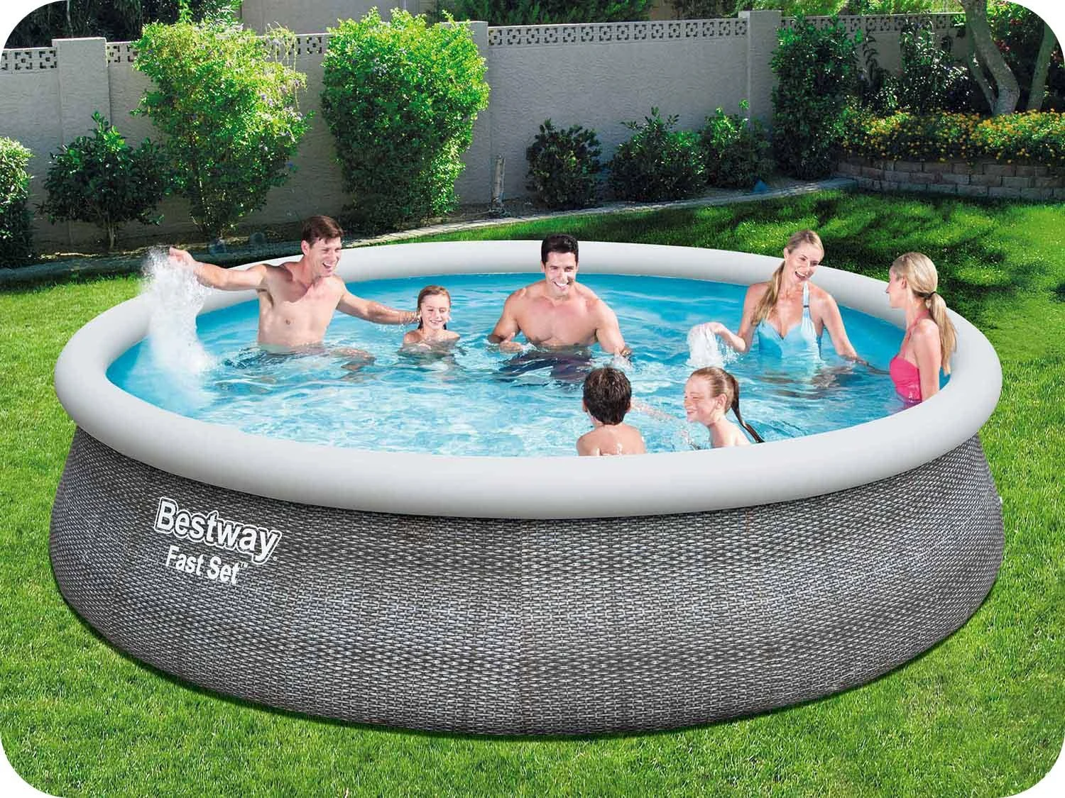 Bestway Fast Set™ apvalus baseinas 4,57 m x 1,07 m