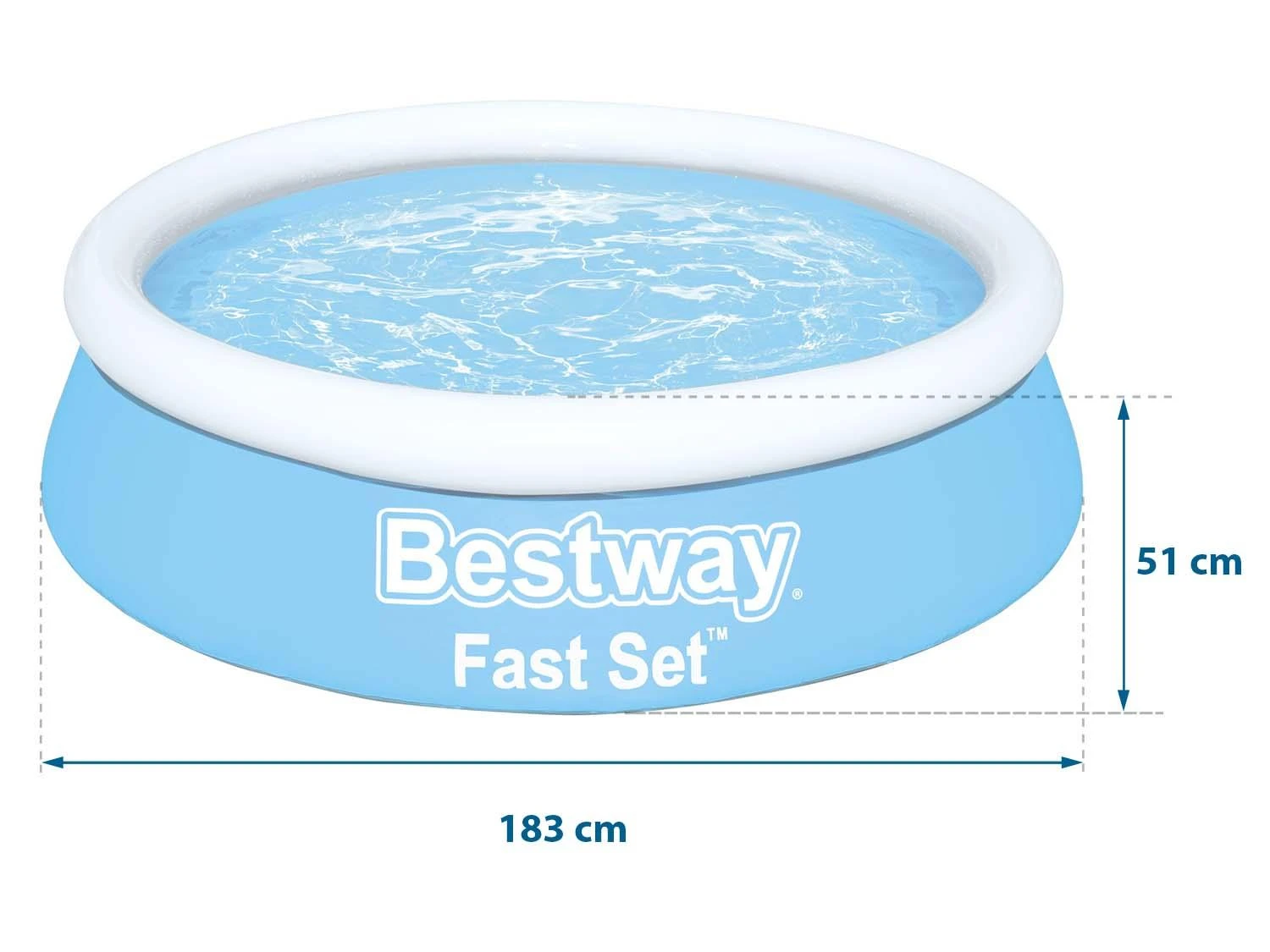 Bestway baseinas Fast Set 183x51cm (57392)