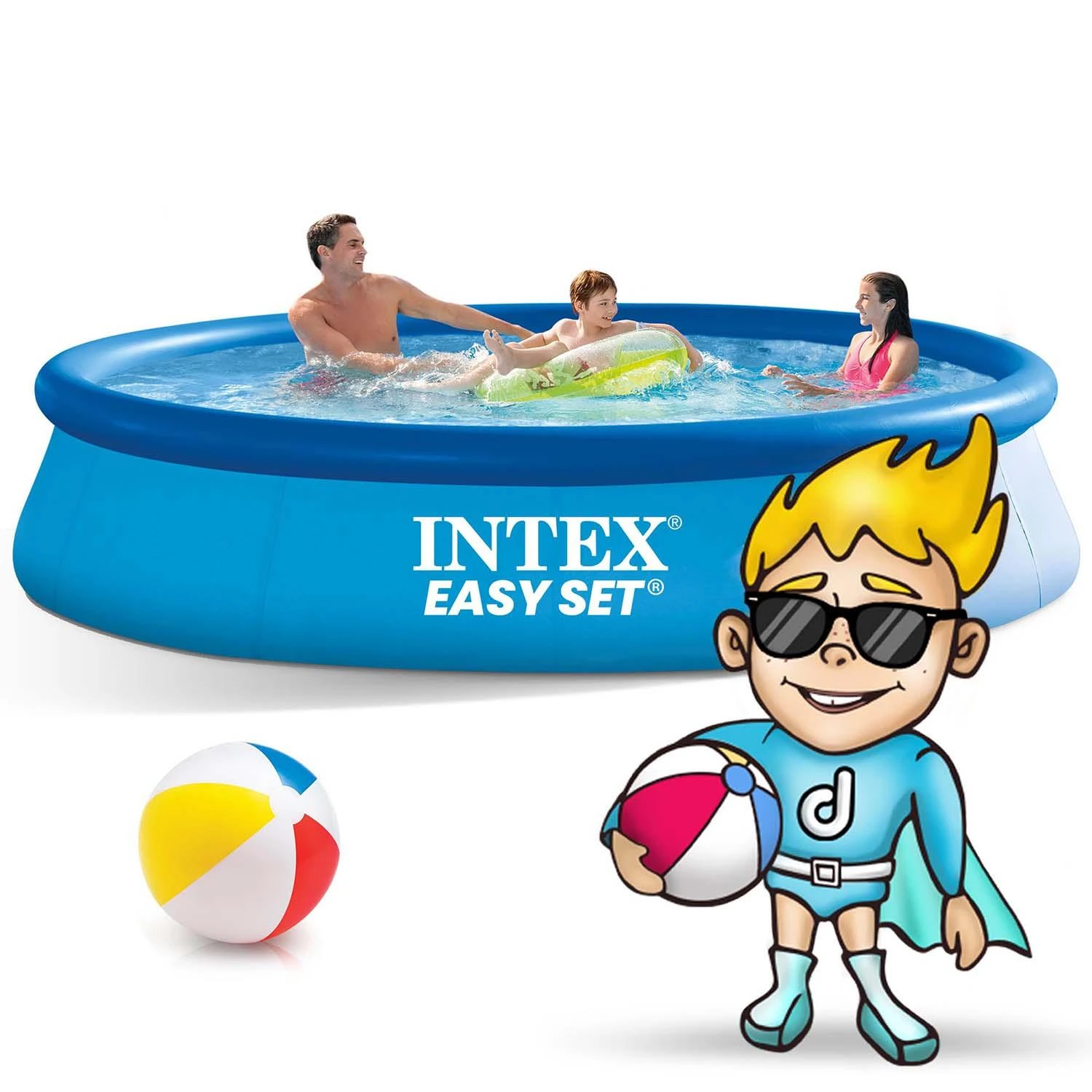 Baseinas INTEX Easy Set 396x84 cm, su vandens filtru