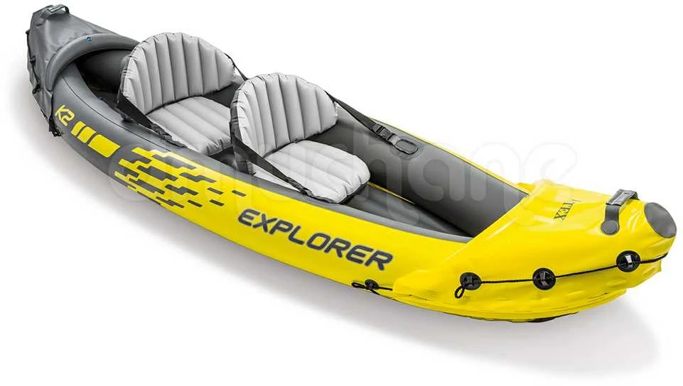 Intex Explorer K2 geltona pripučiama baidarė