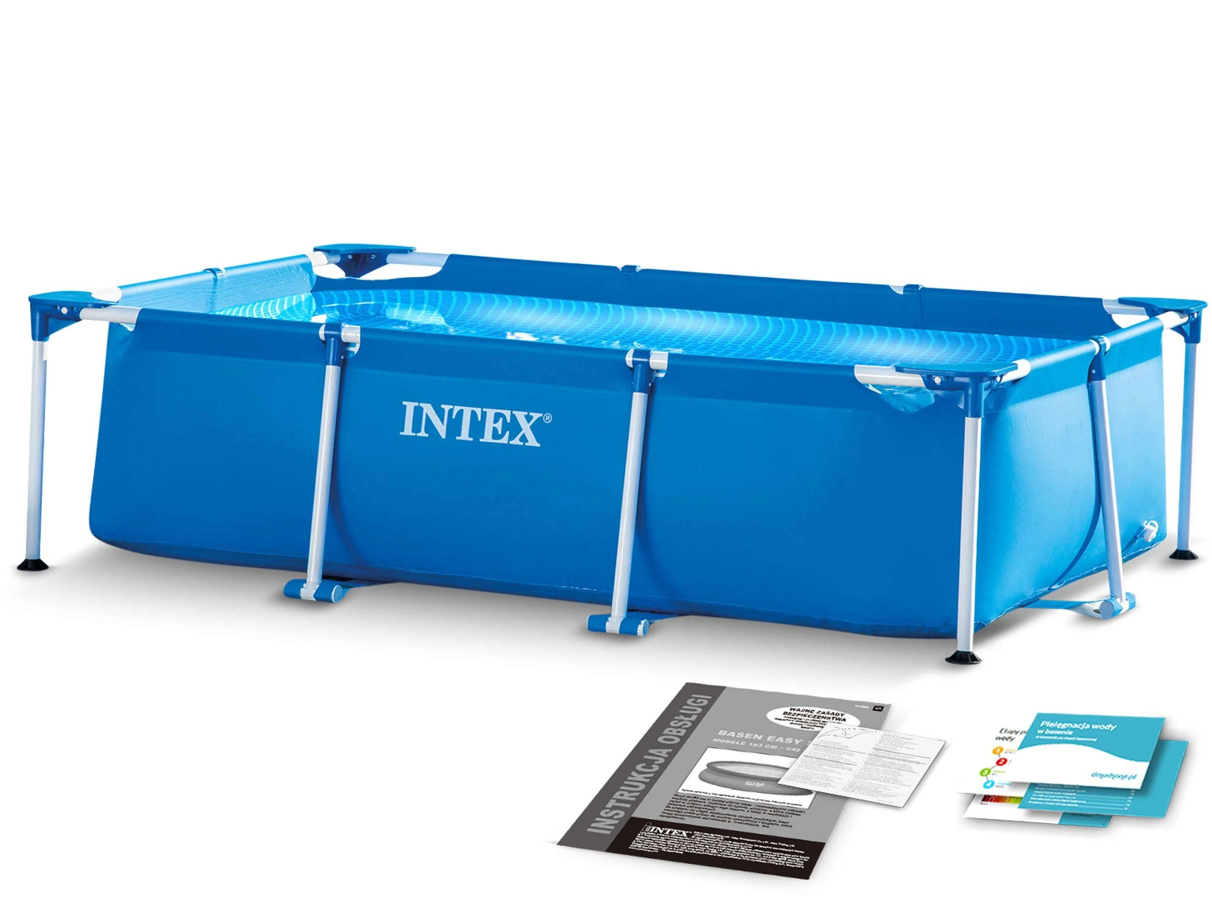 Baseinas Intex stačiakampės formos, 3x2m, Mėlynos spalvos