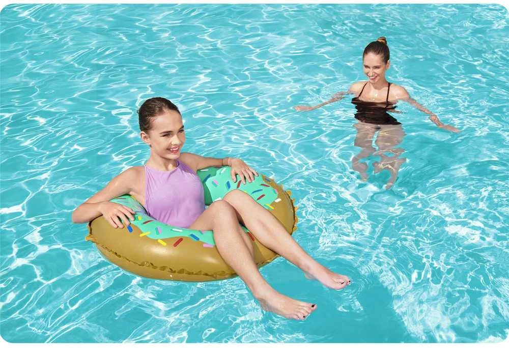 Pripučiamas ratas Bestway Donut 36300, rudas/žalias, 910 mm