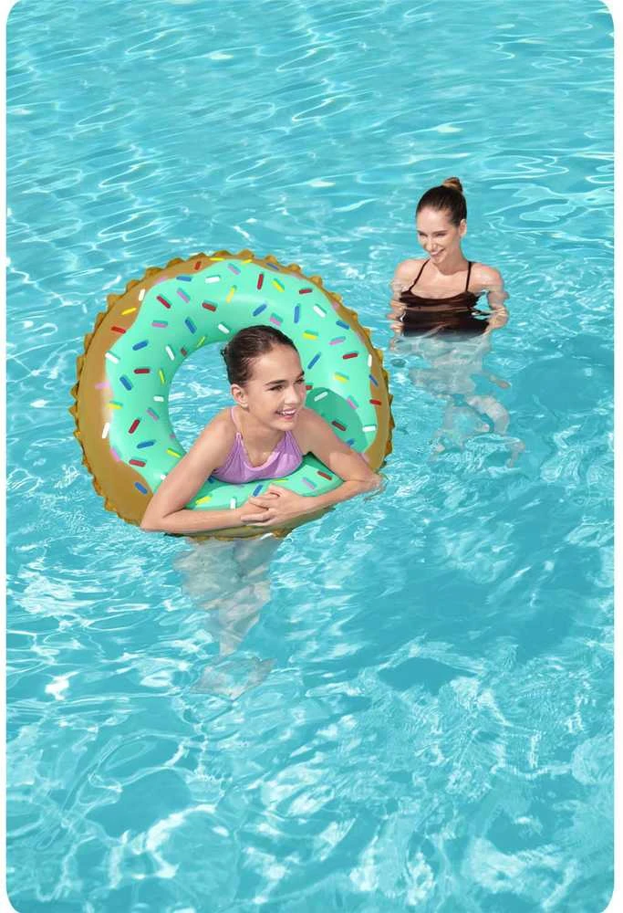 Pripučiamas ratas Bestway Donut 36300, rudas/žalias, 910 mm