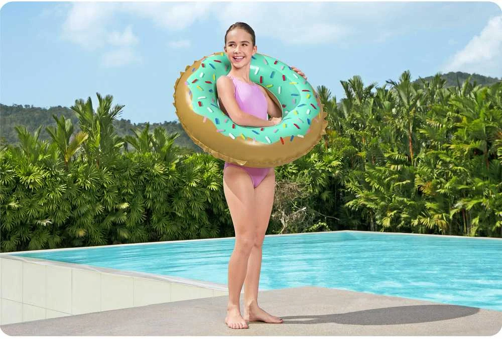 Pripučiamas ratas Bestway Donut 36300, rudas/žalias, 910 mm