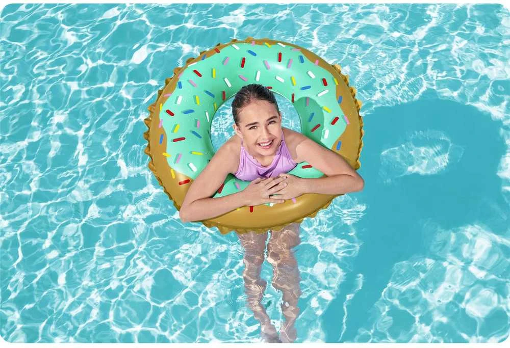 Pripučiamas ratas Bestway Donut 36300, rudas/žalias, 910 mm