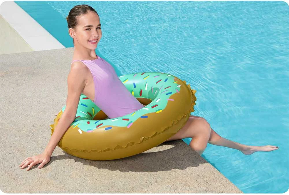 Pripučiamas ratas Bestway Donut 36300, rudas/žalias, 910 mm