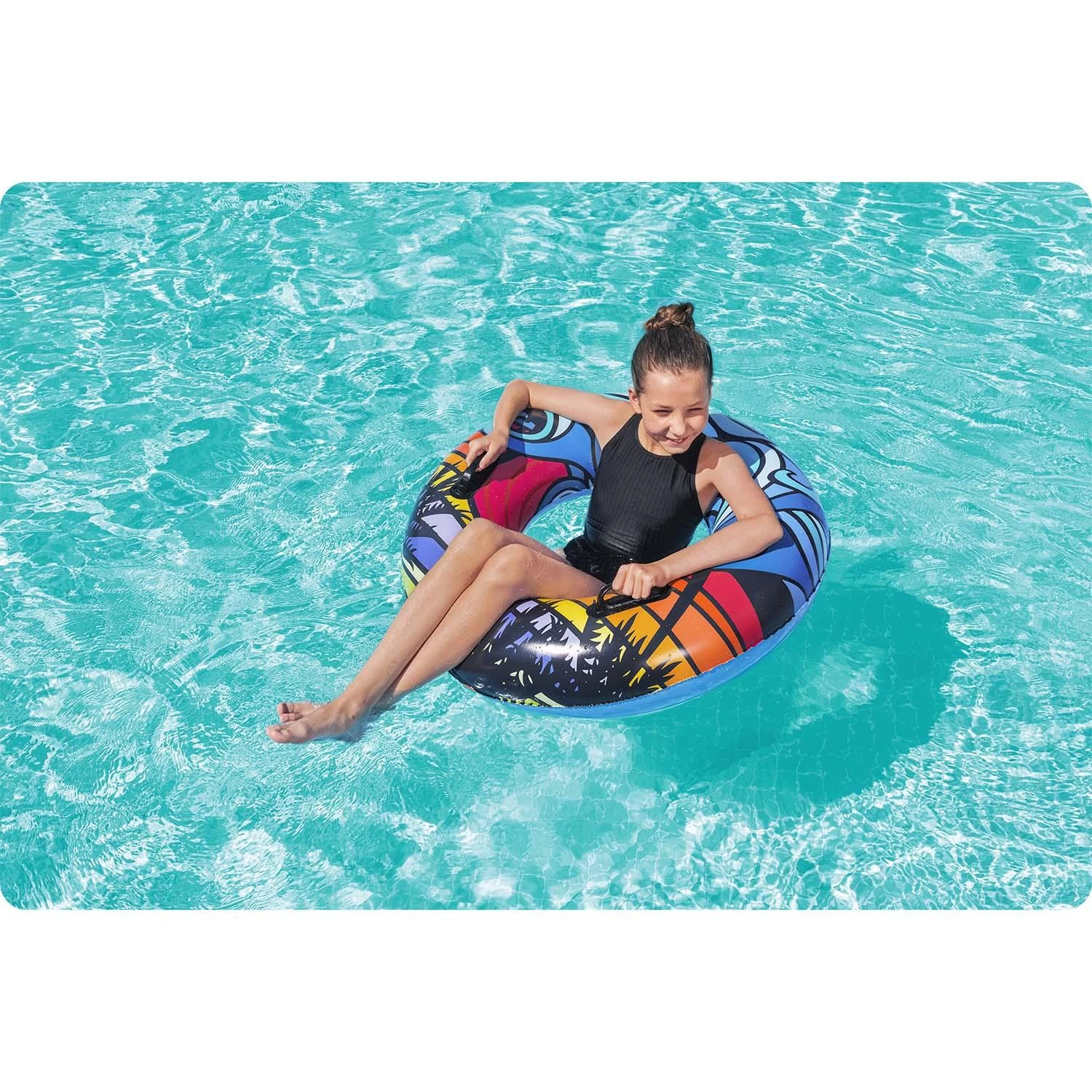 Mėlynas plaukimo ratas, 91 cm, „Bestway 36350“