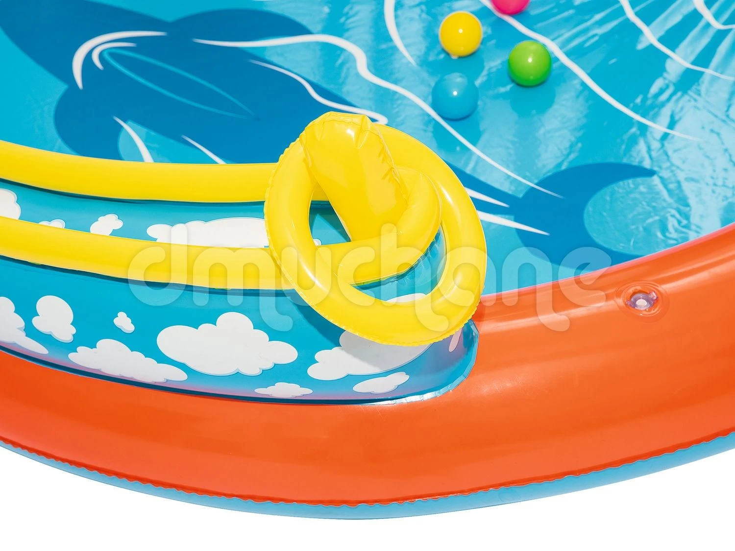 Bestway pripučiama žaidimų aikštelė - baseinas Ugnikalnis 265x265x104 cm (53069)