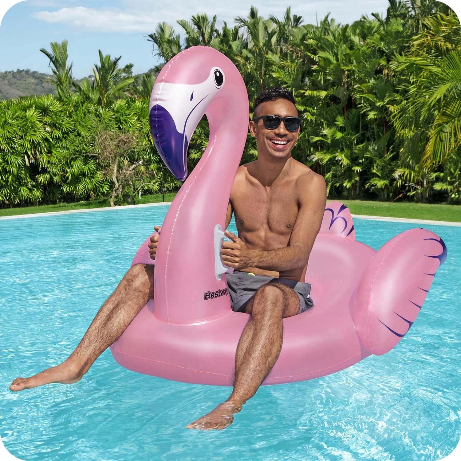 Bestway didelis pripučiamas flamingas 41475