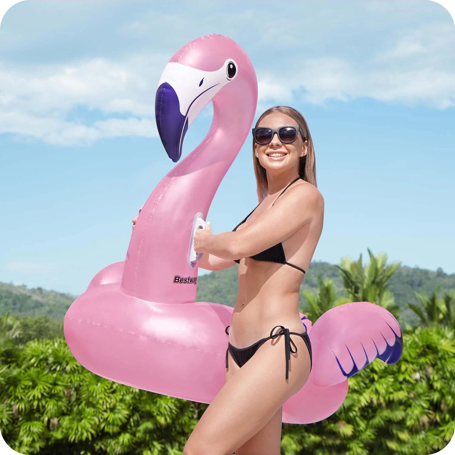 Bestway didelis pripučiamas flamingas 41475