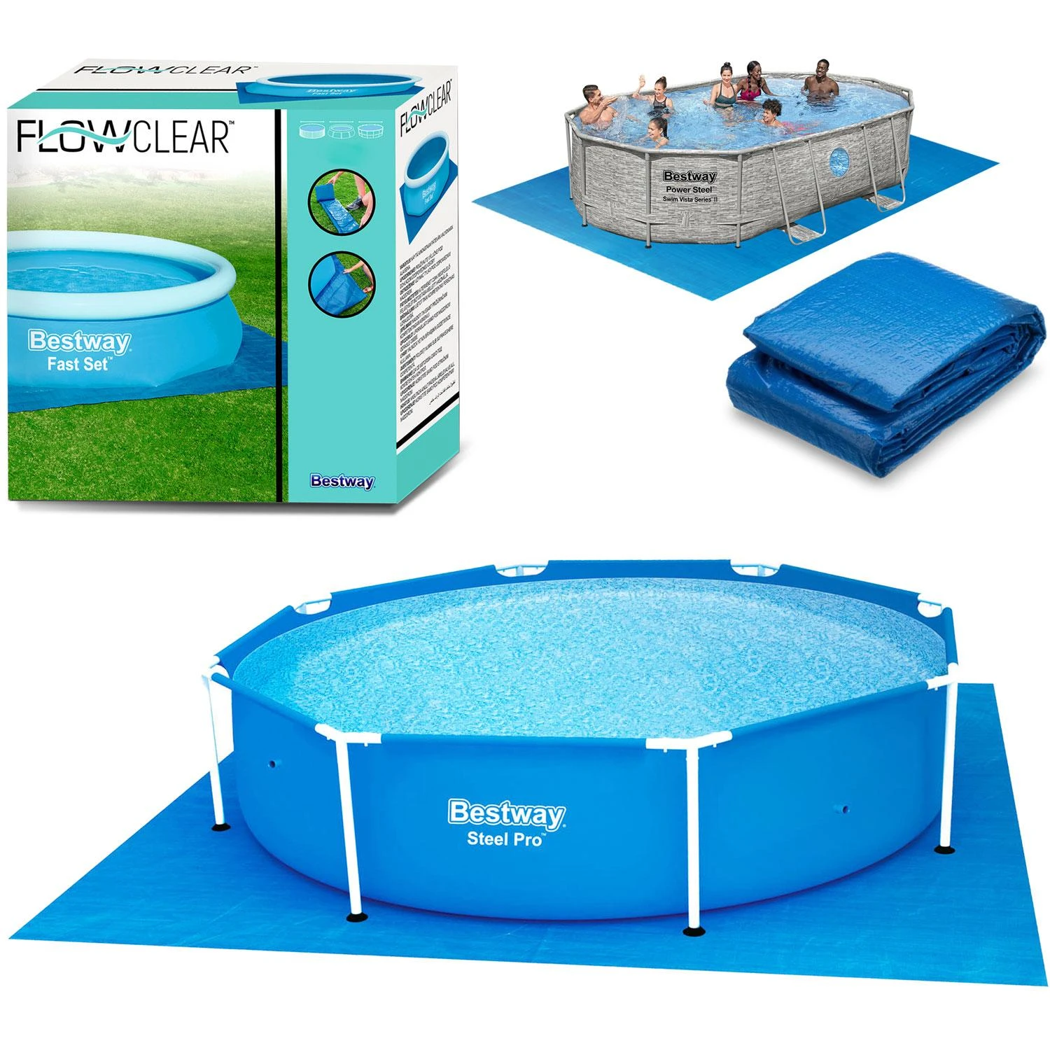 Bestway 58001 baseino priedas Pagrindo audinys