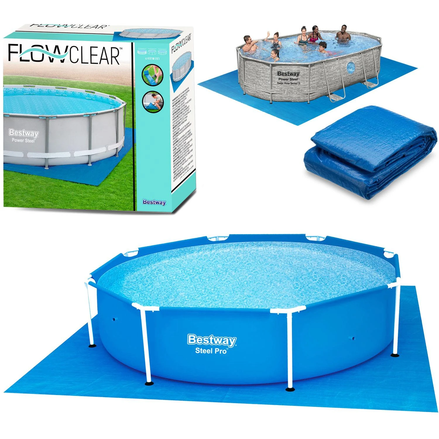 Bestway 58003 baseino priedas Pagrindo audinys