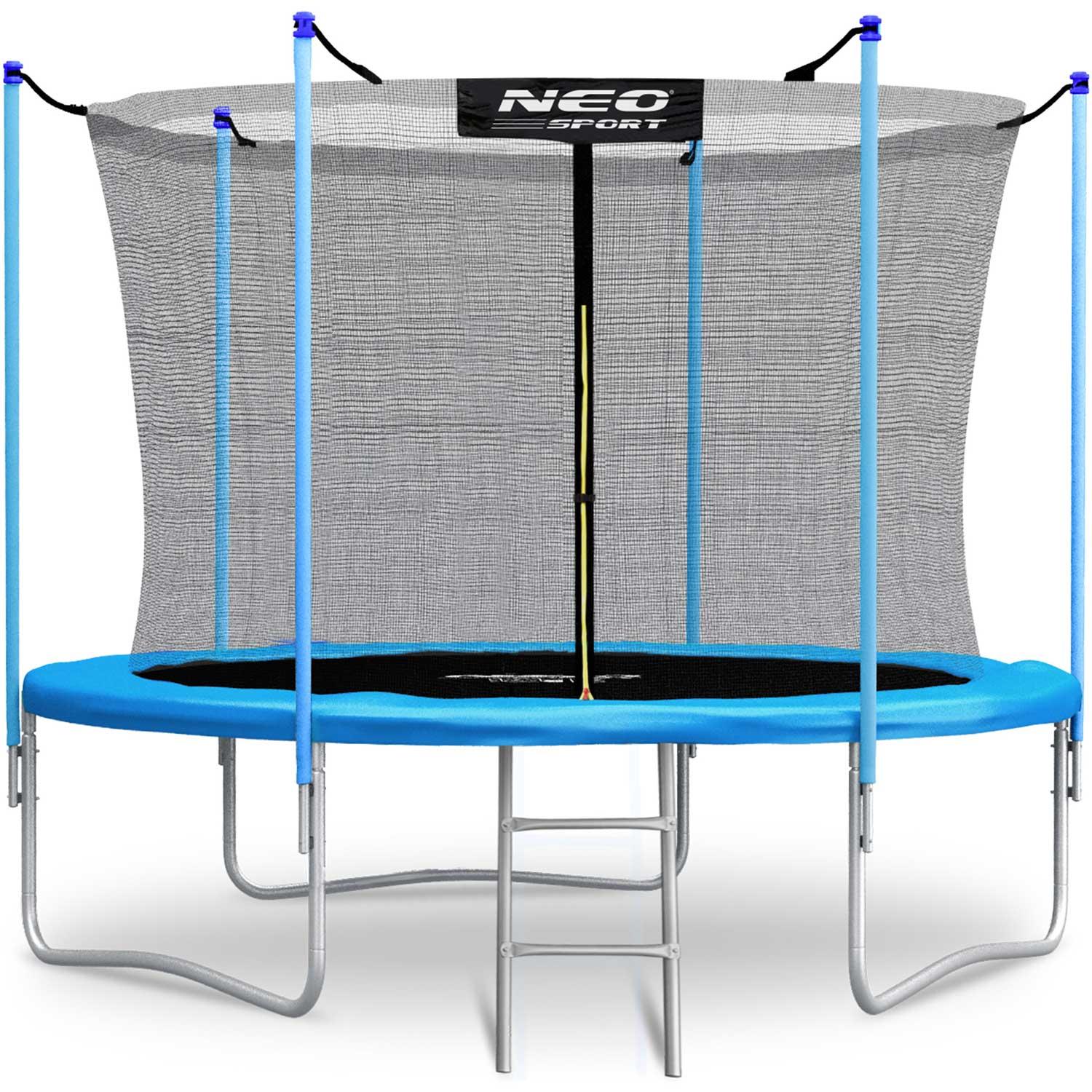 10 pėdų / 312 cm sodo batutas su vidiniu tinklu ir Neo-Sport kopėčiomis