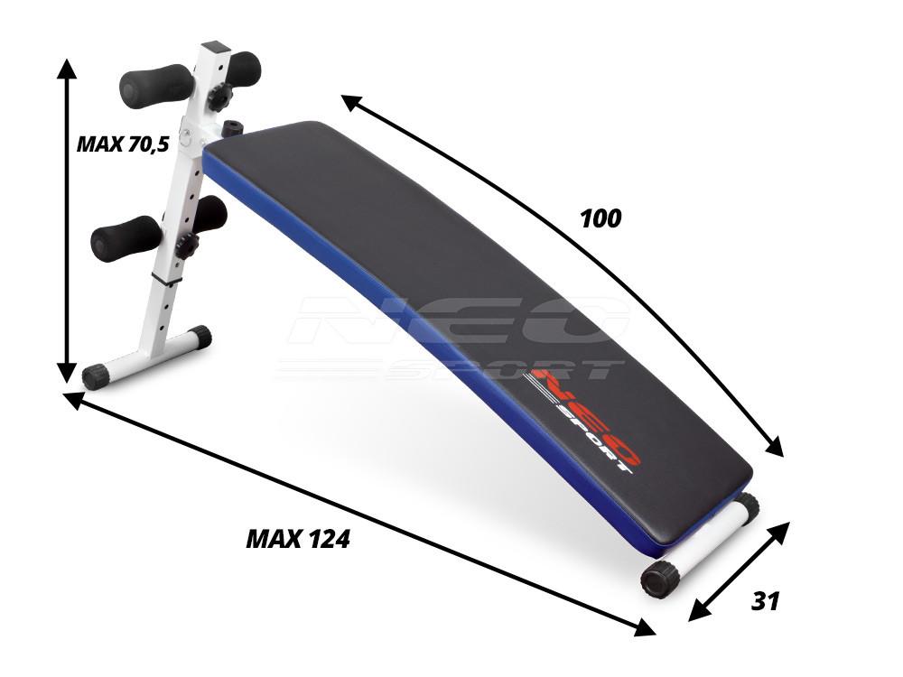 Neo-Sport NS-05 pasviręs mankštos suoliukas