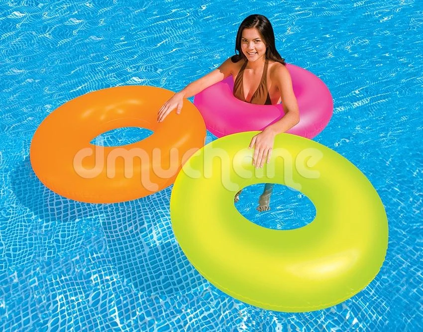 Neoninis plaukimo žiedas, skersmuo 91 cm - 3 spalvos INTEX 59262 žalia