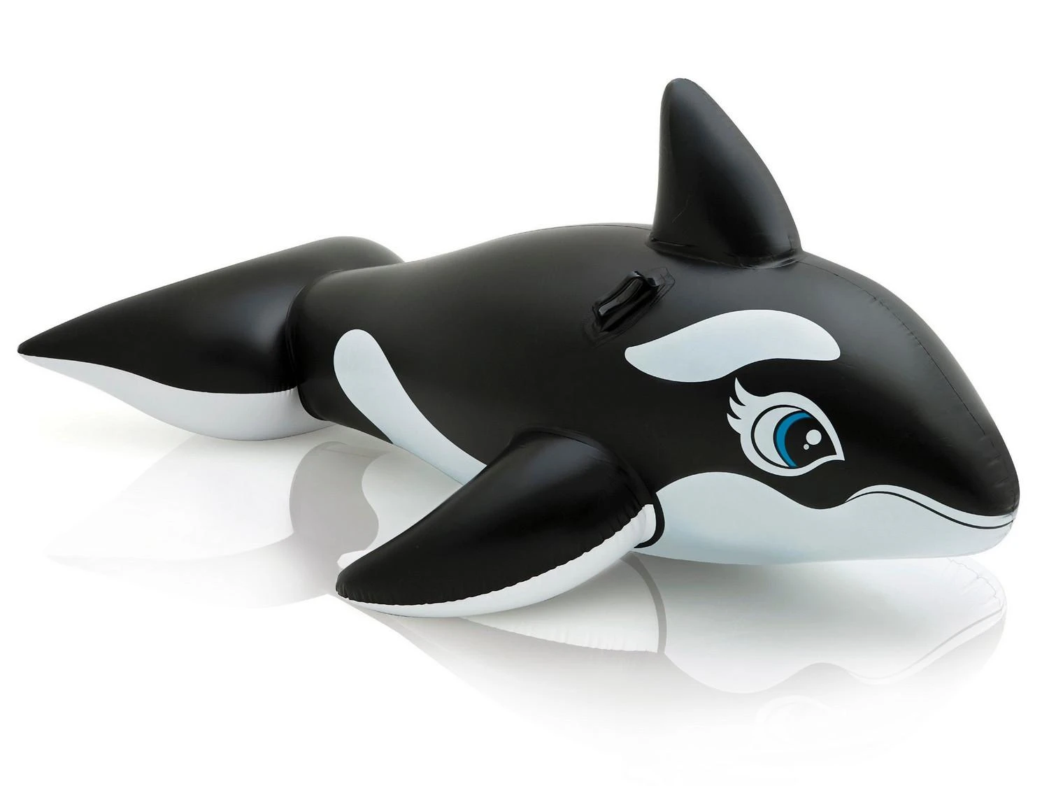 Intex Lil' Whale Ride On Swimming Board Juodas/Baltas