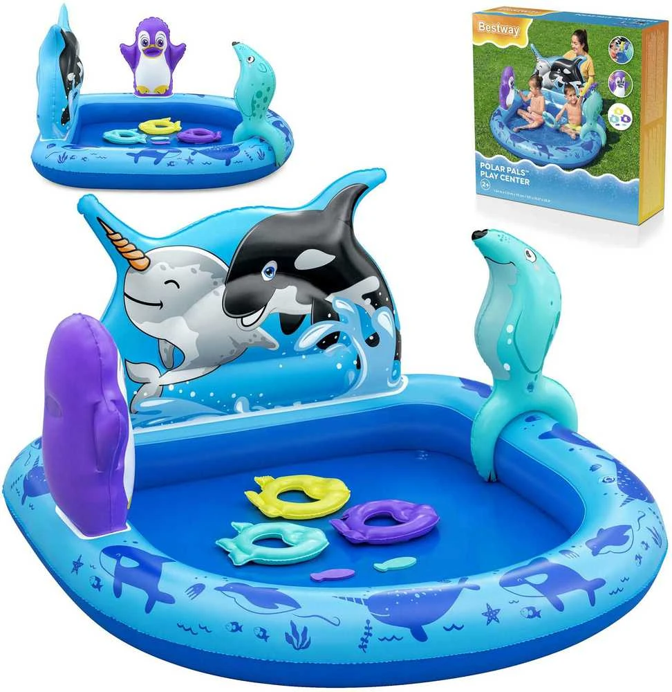 Pripučiamas baseinas BESTWAY POLAR PALS, 34 x 131 x 73 cm