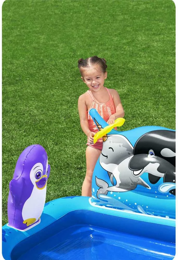 Pripučiamas baseinas BESTWAY POLAR PALS, 34 x 131 x 73 cm