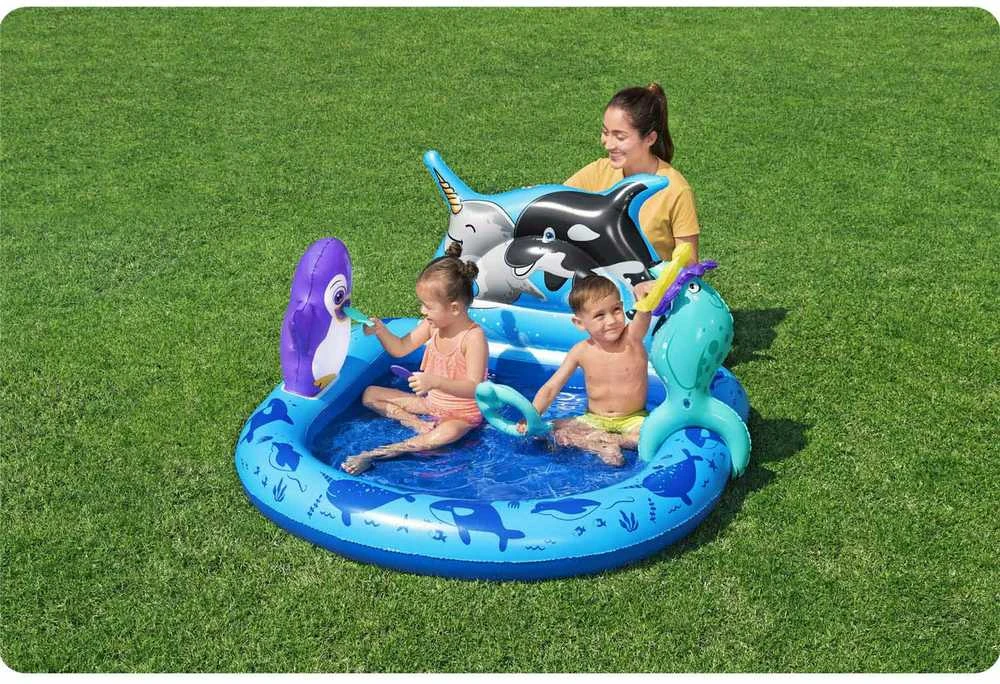 Pripučiamas baseinas BESTWAY POLAR PALS, 34 x 131 x 73 cm