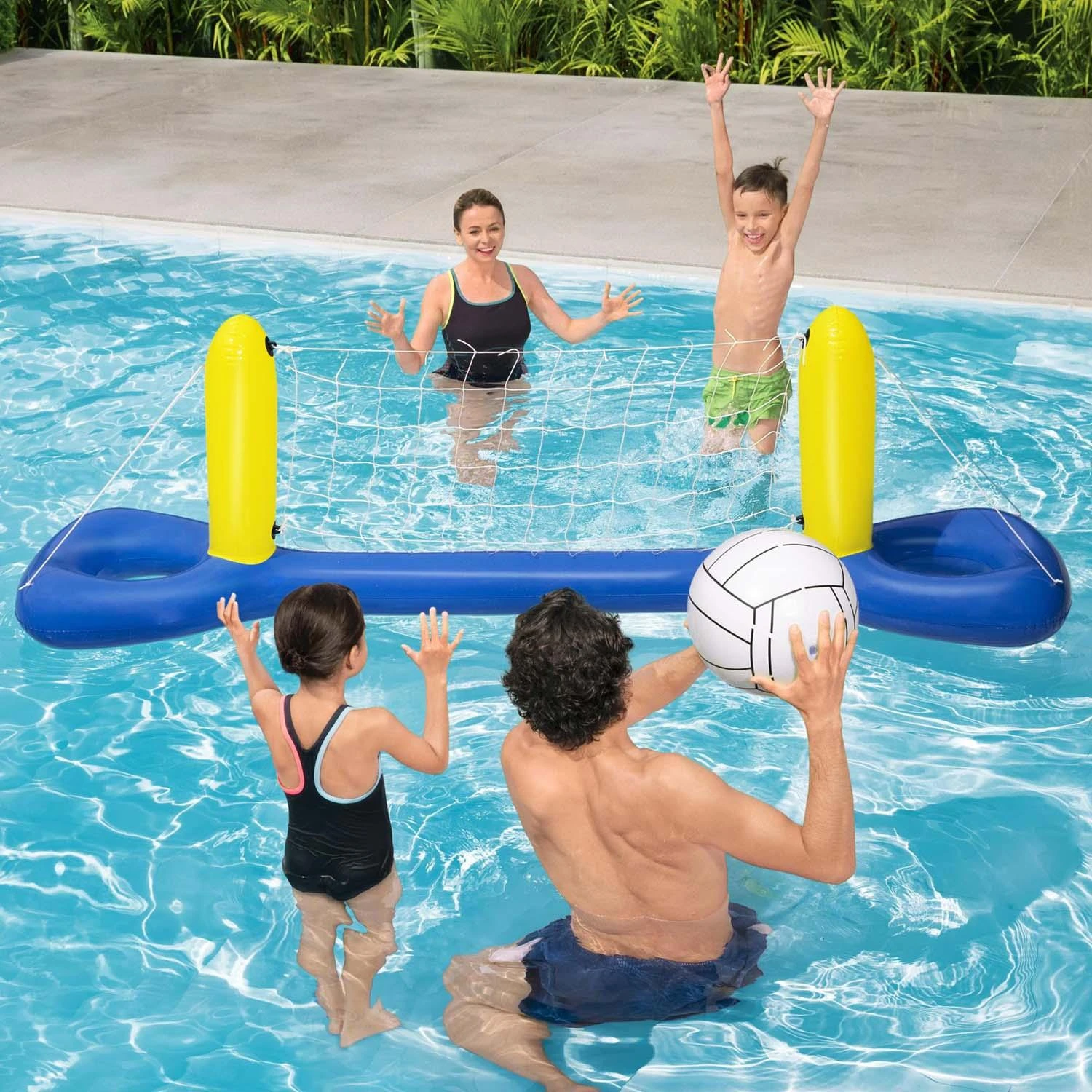 BESTWAY pripučiamas tinklinio rinkinys 2.44m x 64cm, 52133