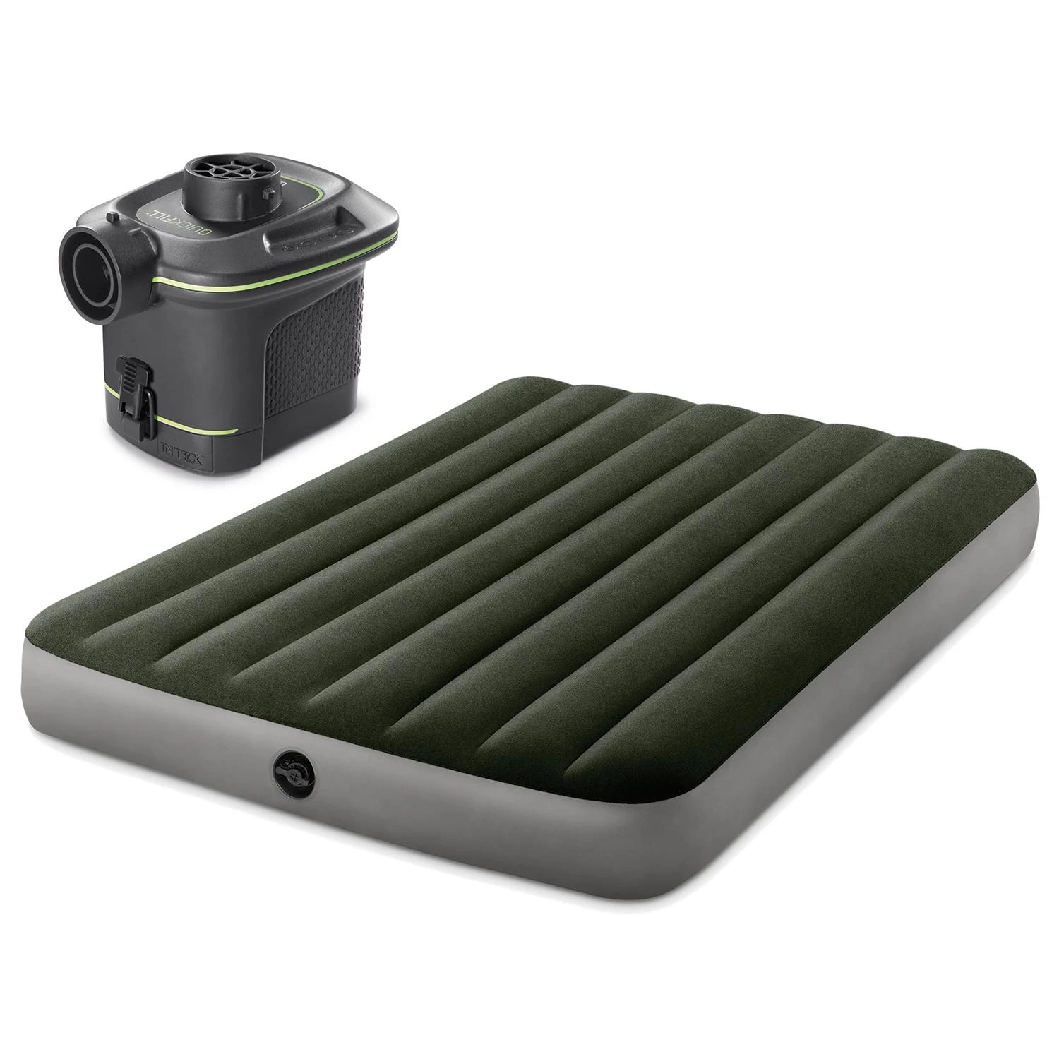 Intex Pripučiamas Čiužinys Aksom 66968 191x137x22cm Žalias