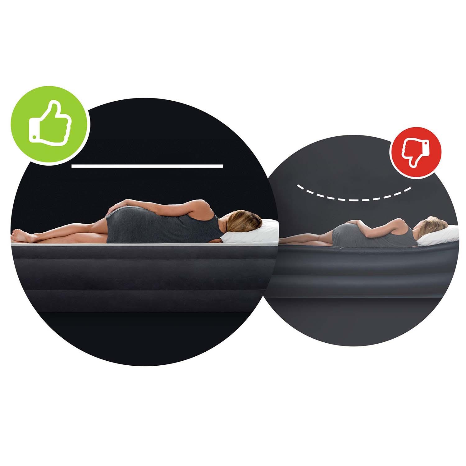 Pripučiamas čiužinys - lova INTEX Pillow Rest (Queen) Dura Beam 203x152x42 64124