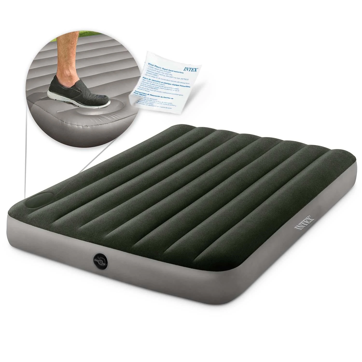 Pripučiamas čiužinys INTEX Downy 191x137x25cm