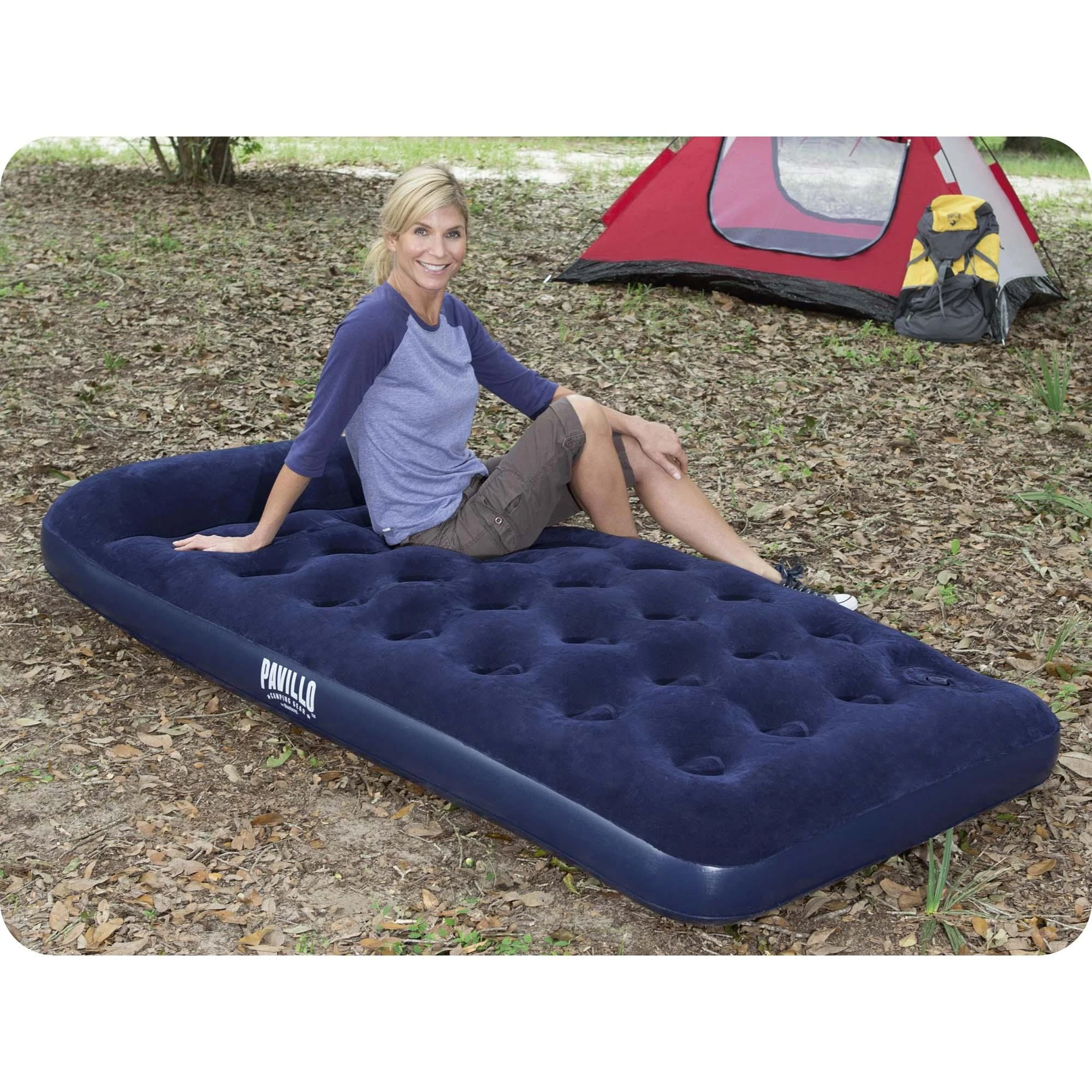 Bestway Pripučiamas vienvietis čiužinys su įmontuota kojine pompa ir pagalve 185x99x28cm 67224