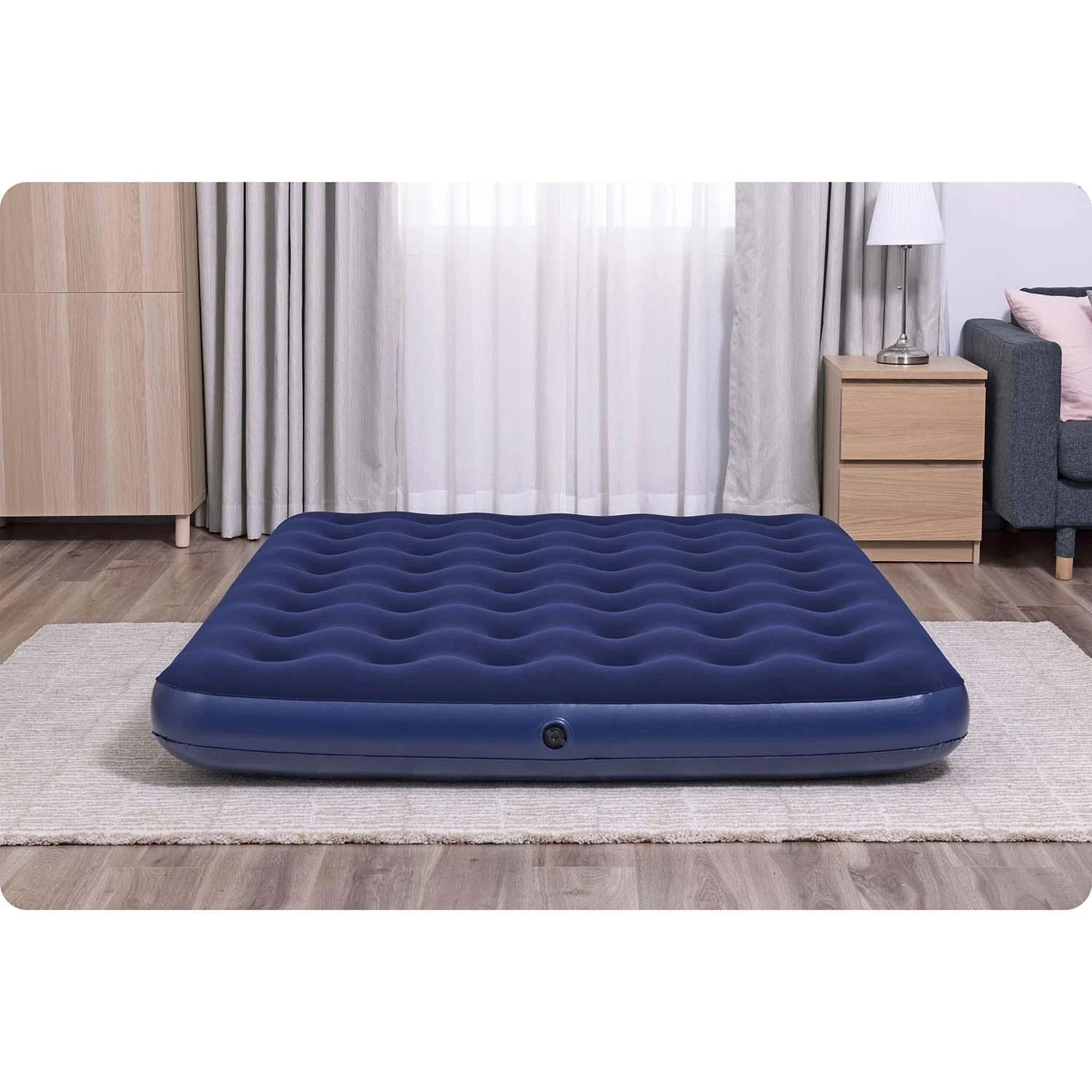 Bestway 67003 pripučiamas čiužinys 203x152x22 cm su pompa