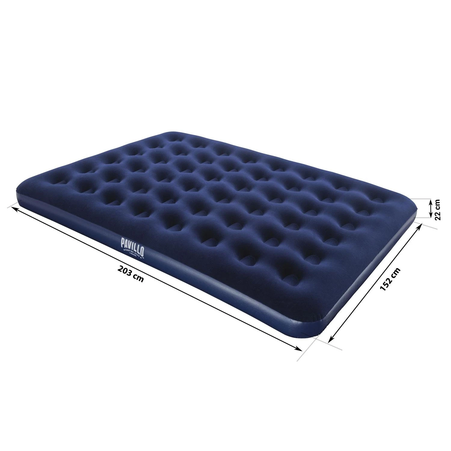 Bestway 67003 pripučiamas čiužinys 203x152x22 cm su pompa