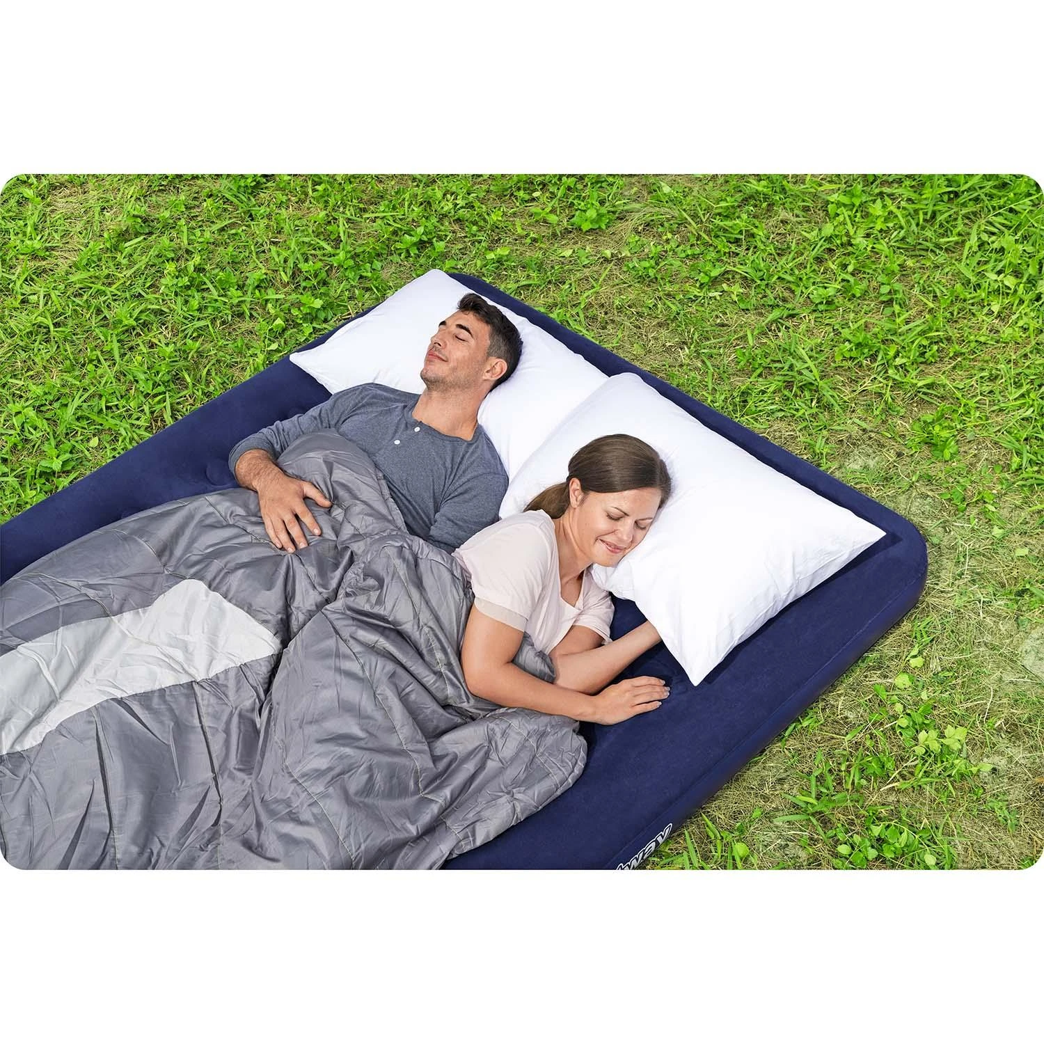 Bestway 67003 pripučiamas čiužinys 203x152x22 cm su pompa