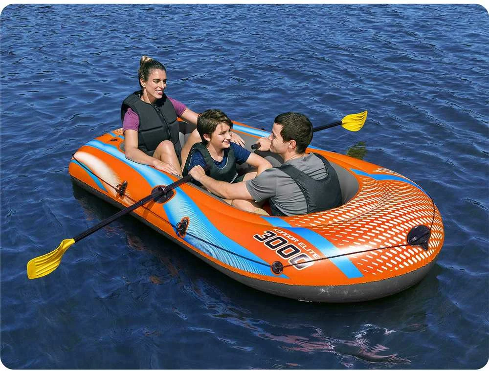 Bestway pripučiamų plaustų rinkinys Kondor Elite 3000 suklijomis ir pompa 61145