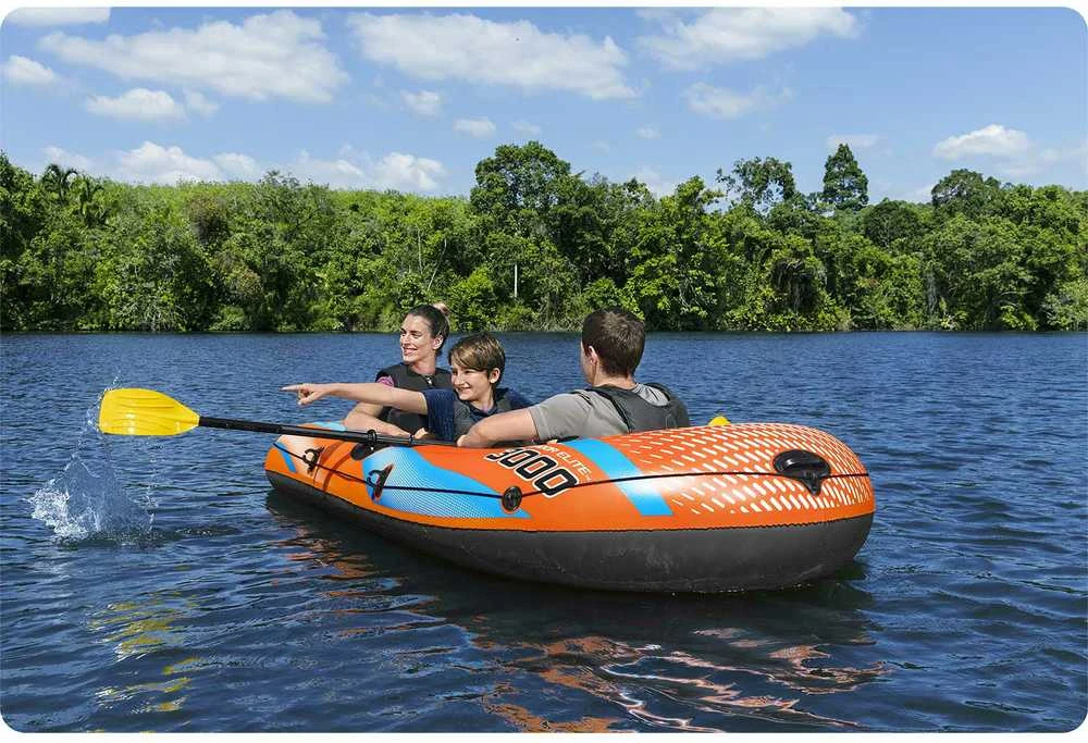 Bestway pripučiamų plaustų rinkinys Kondor Elite 3000 suklijomis ir pompa 61145