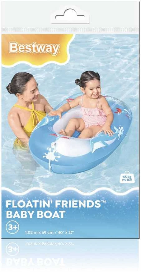 Paplūdimio pontonas delfinui plaukioti 102 x 69 cm Bestway 34037