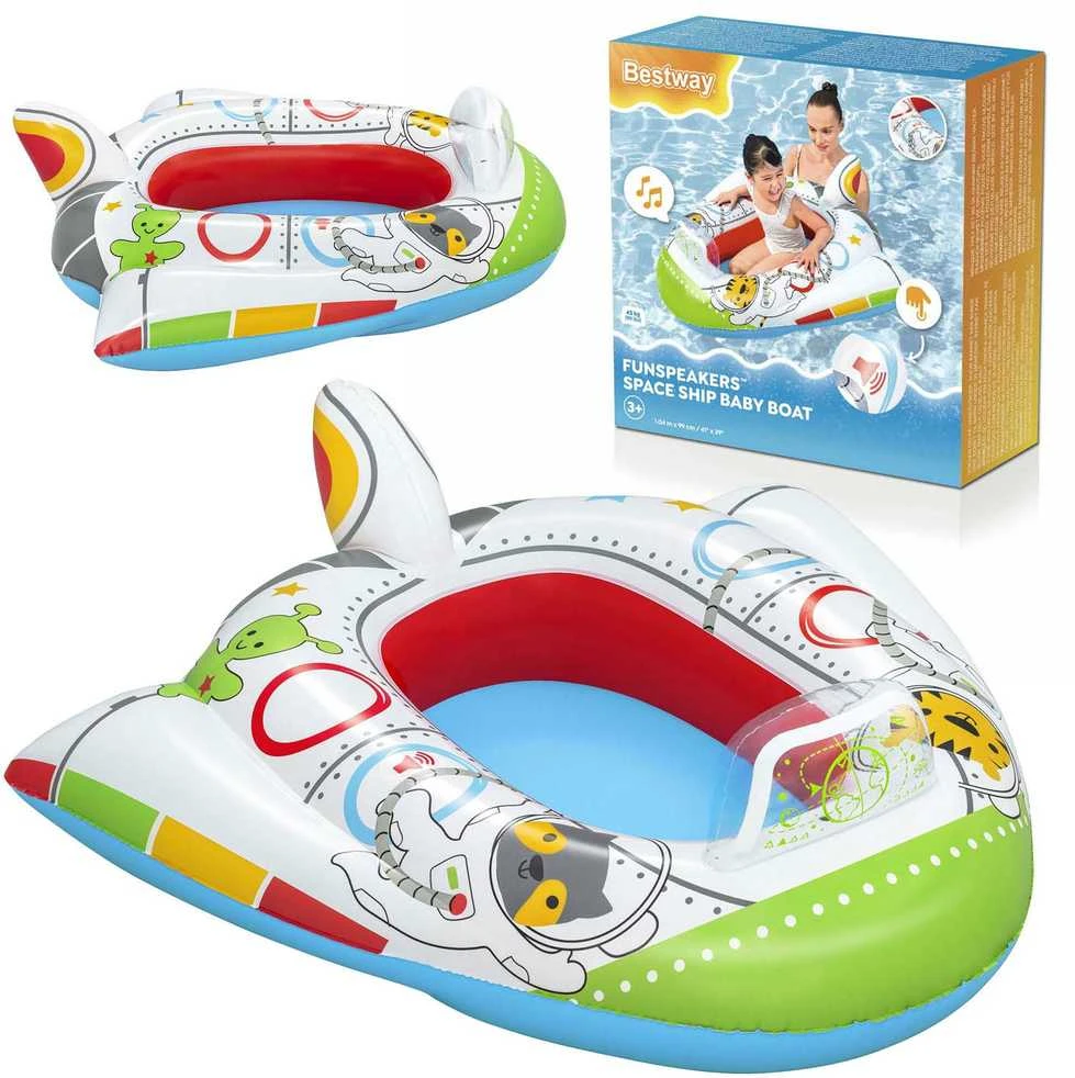 Kosminio laivo paplūdimio plaustas 104 x 99 cm Bestway 34178
