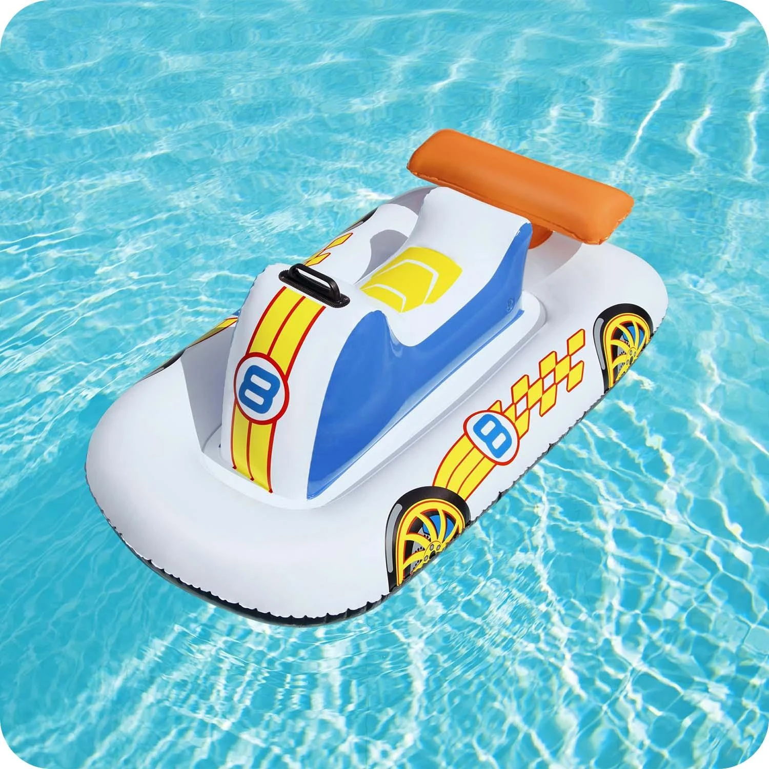 BESTWAY Pripučiamas sportinis automobilis 110x75cm.
