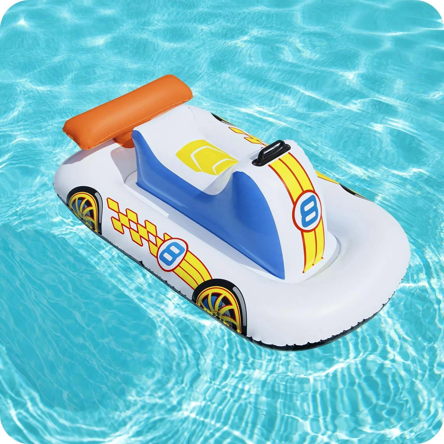 BESTWAY Pripučiamas sportinis automobilis 110x75cm.