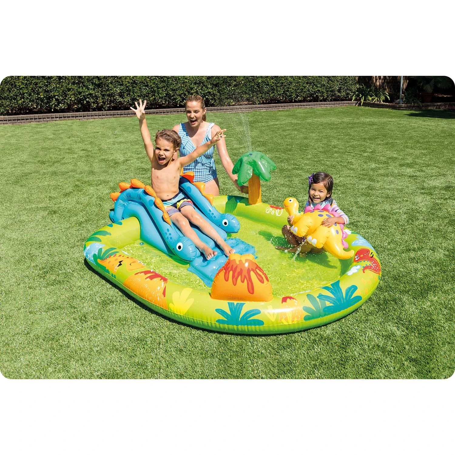 Pripučiamas baseinas (žaidimų aikštelė) INTEX Little Dino Play Center (1.91m x 1.52m x 0.58m)