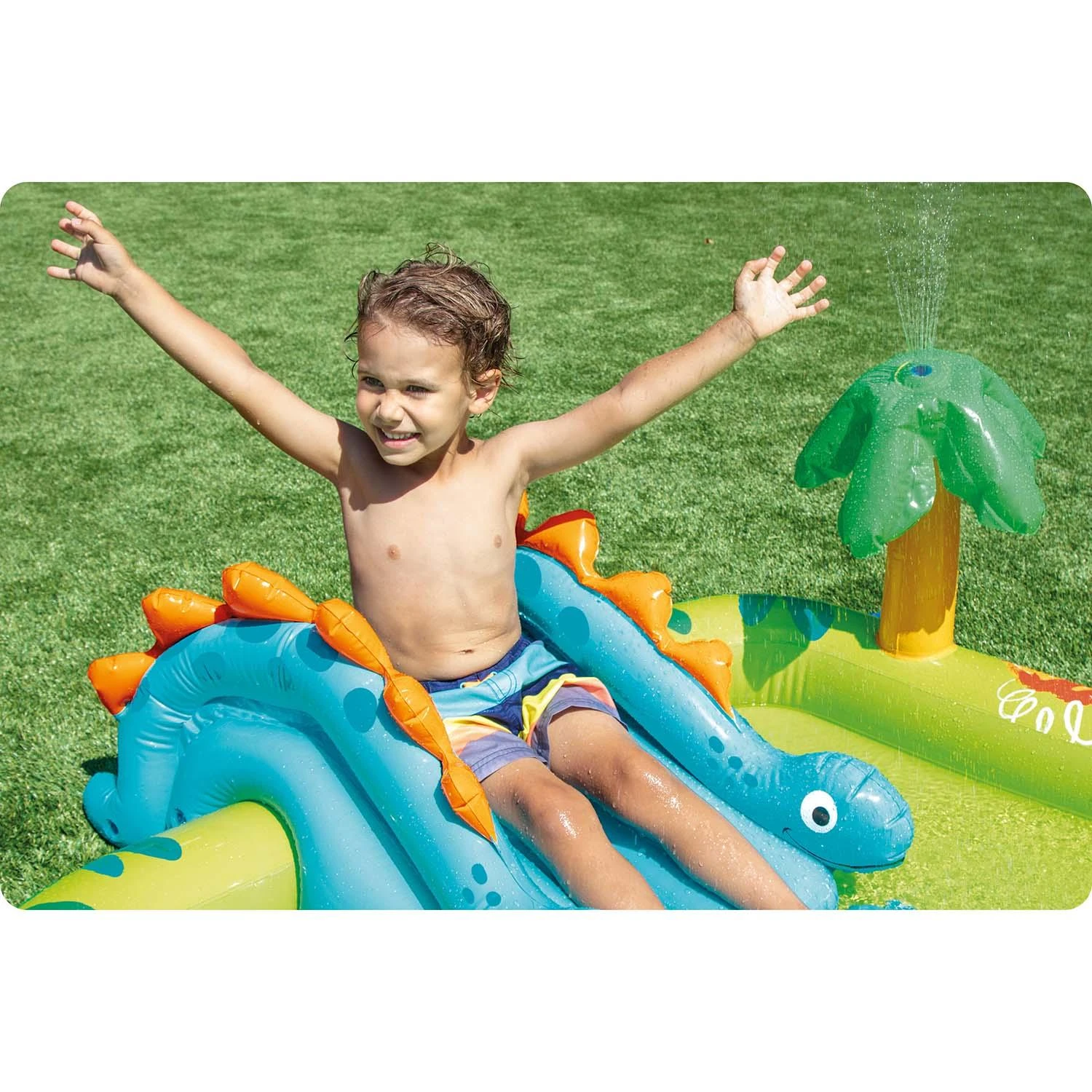 Pripučiamas baseinas (žaidimų aikštelė) INTEX Little Dino Play Center (1.91m x 1.52m x 0.58m)