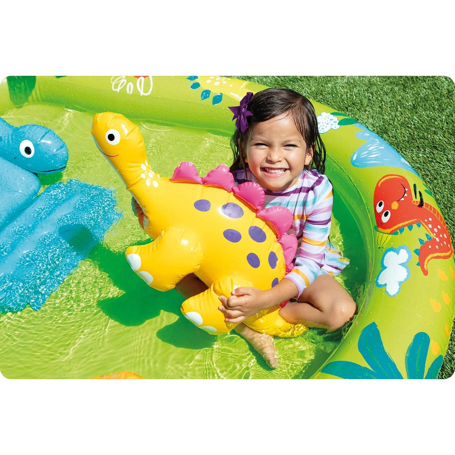 Pripučiamas baseinas (žaidimų aikštelė) INTEX Little Dino Play Center (1.91m x 1.52m x 0.58m)