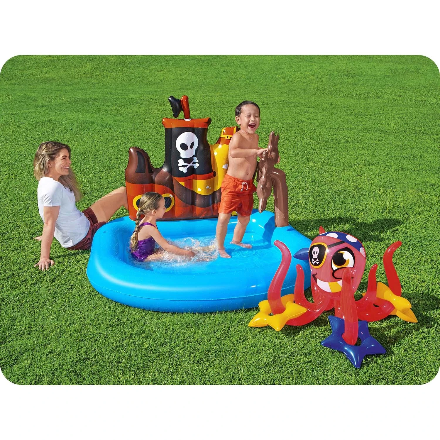 BESTWAY pripučiamas baseinas laivas 140cm x 130cm x 104cm, 52211