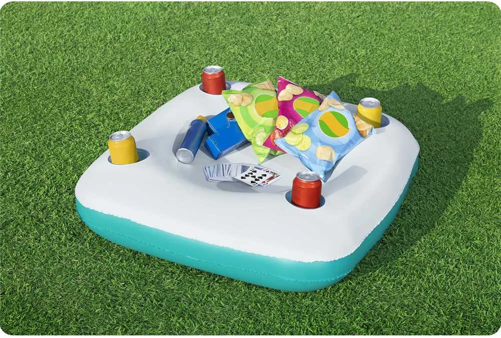 Baseinas 218x218x48cm + BESTWAY plaukiojantis stalas