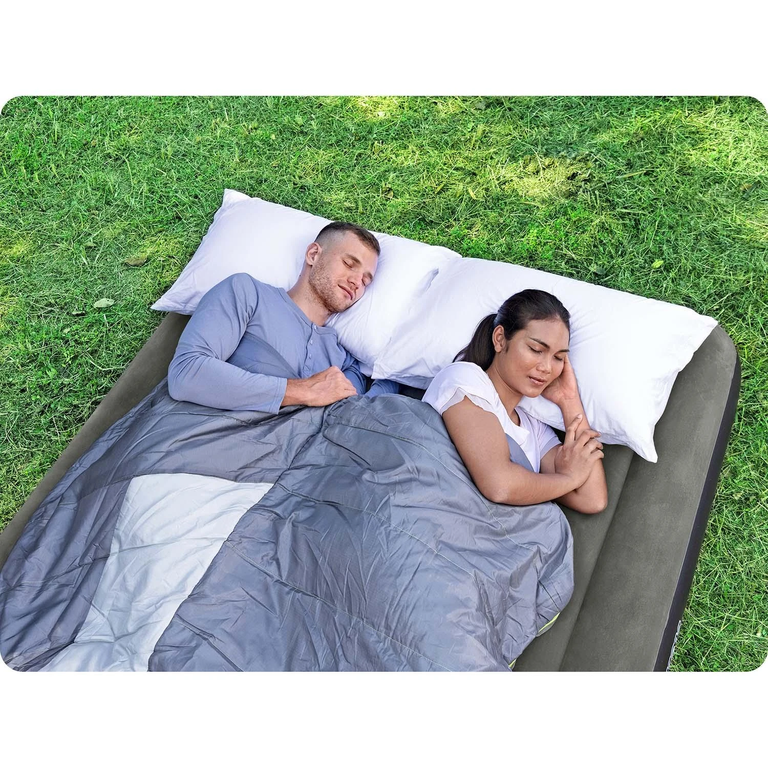 „Bestway 2“ asmenų pripučiamas čiužinys „Queen Tritech Air 203x152x25cm 6713n“