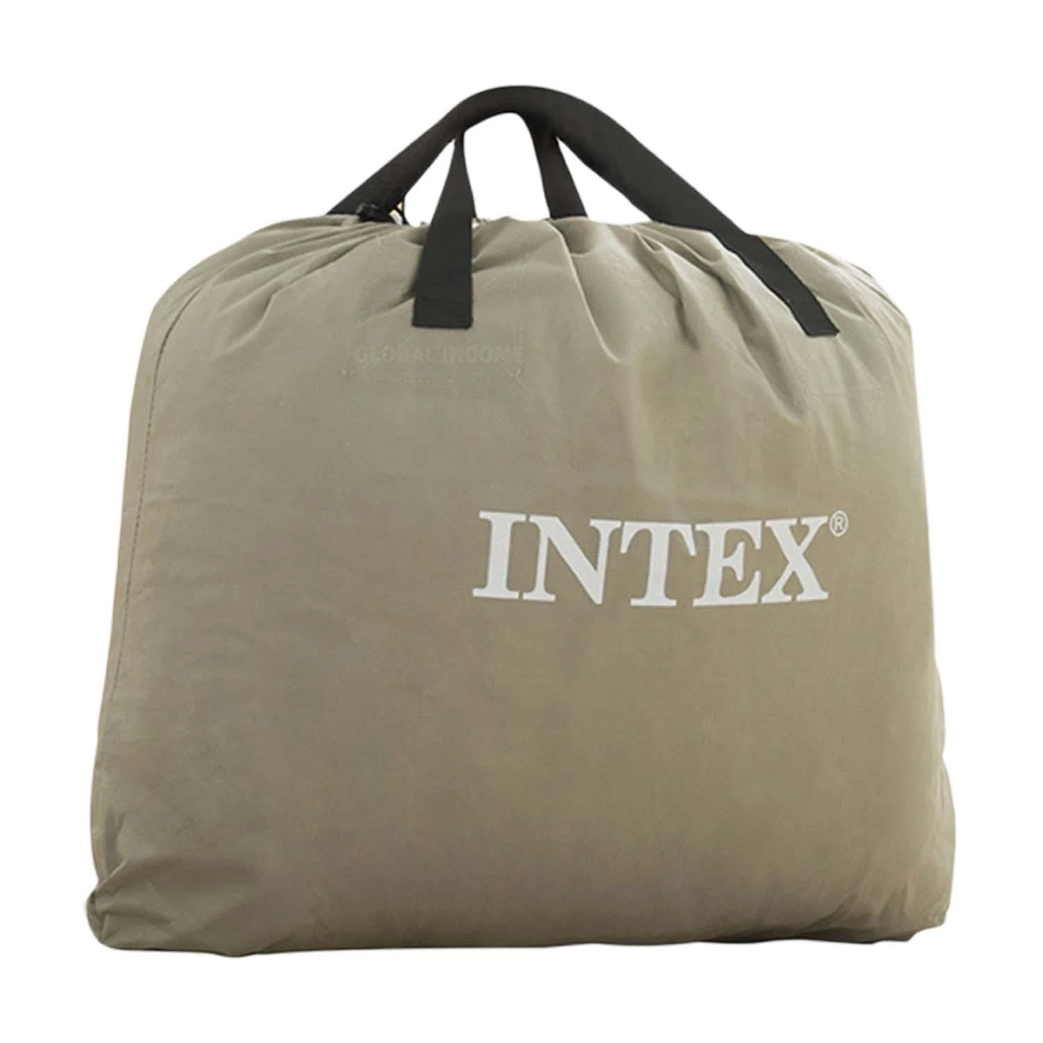 Pripučiamas čiužinys-lova INTEX Queen Deluxe Pillow Rest, Airbed W/Fiber-Tech RP su pompa,152x203x42cm
