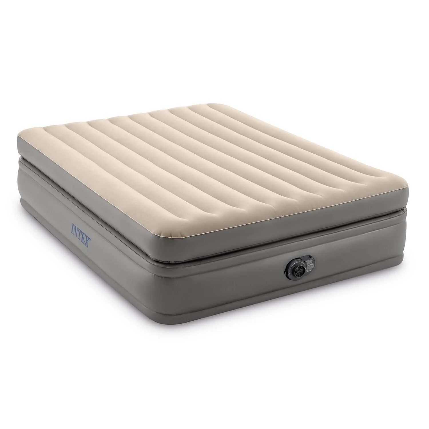 Pripučiamas čiužinys-lova INTEX Queen Comfort Elevated , Airbed W/Fiber-Tech RP su pompa,152x203x51cm
