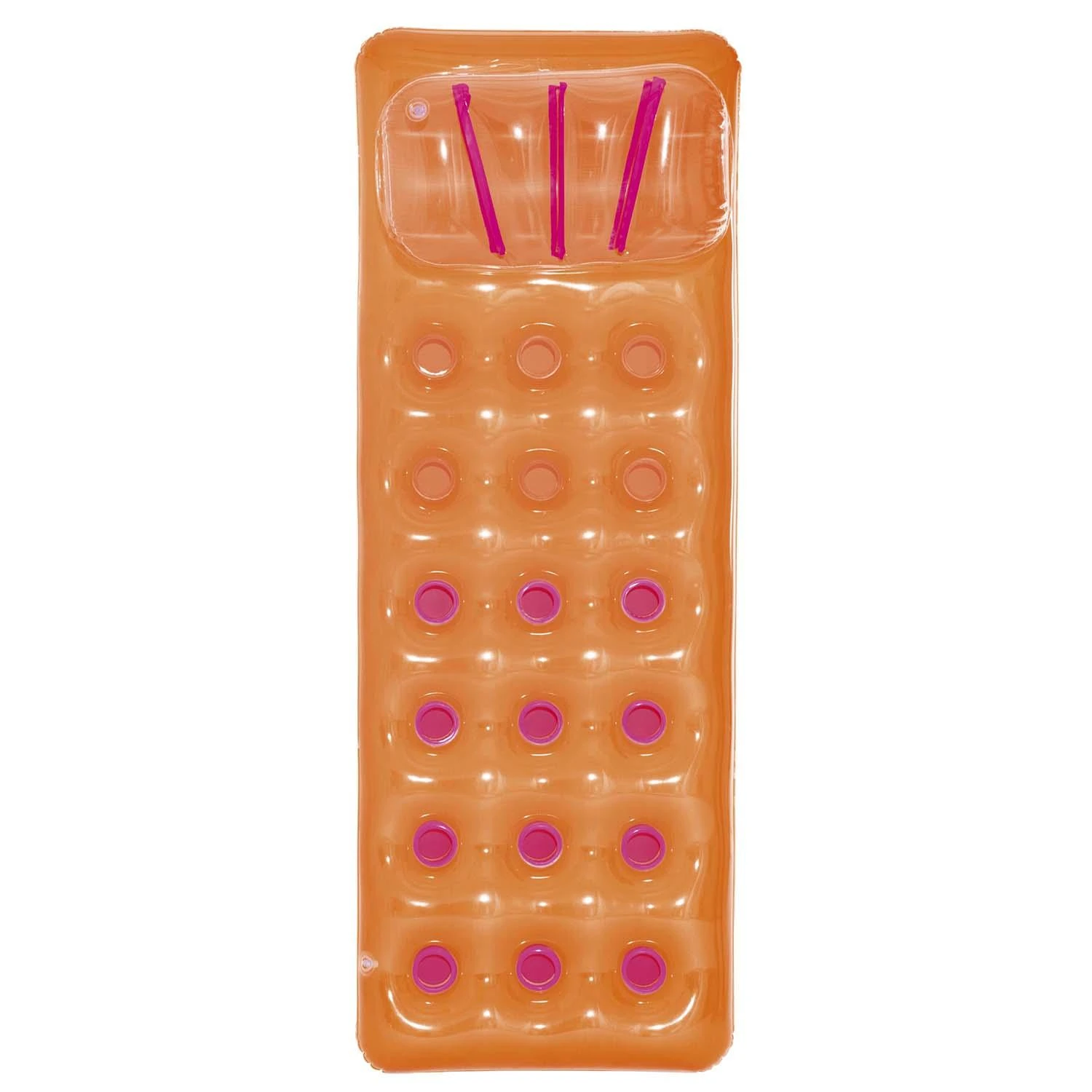 Bestway pripučiamas trijų spalvų plaukimo čiužinys 188 x 71 cm oranžinis 43015
