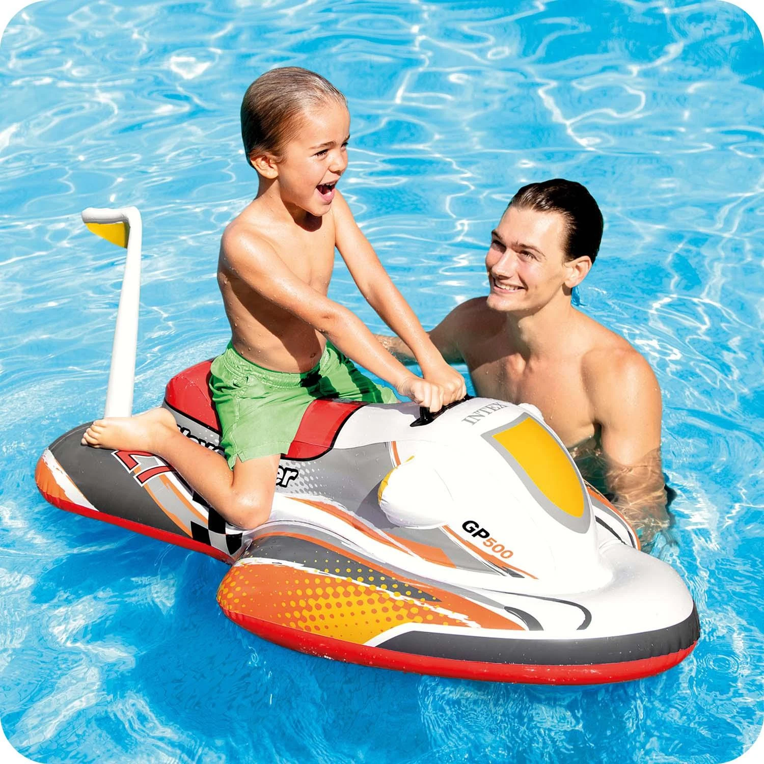 Daugiaspalvis „Intex Wave Rider Ride-On“, 117 x 77 cm, 3 ir vyresni